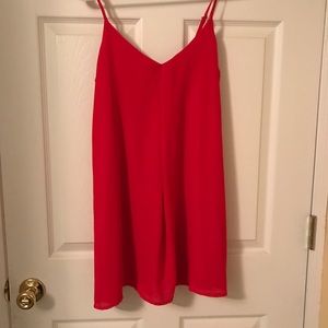 Red A-Line Flowy Dress (like new!)